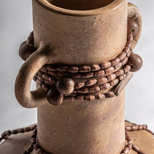   Brown Terracotta Long-Necked Vase | Oroa.com