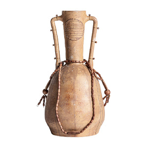   Brown Terracotta Beaded Vase | Oroa.com