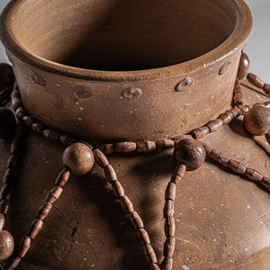   Modern European furniture - Beaded Brown Terracotta Vase - www.oroa.com | Oroa.com