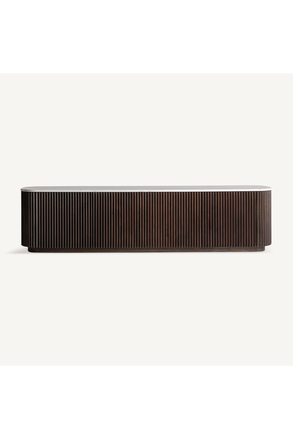   Ridged Mango Wood Media Unit | Oroa.com