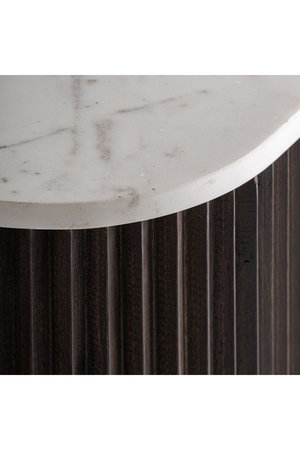   Ridged Mango Wood Media Unit | Oroa.com