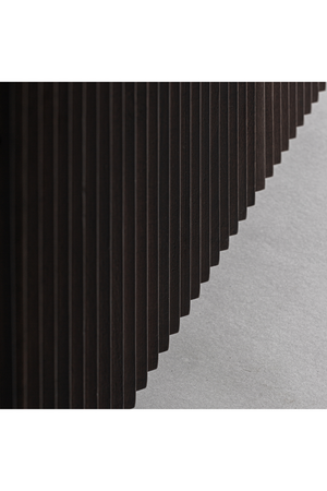   Ridged Mango Wood Media Unit | Oroa.com