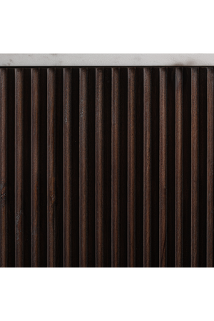   Ridged Mango Wood Media Unit | Oroa.com