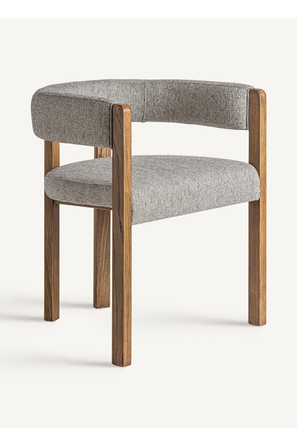   Gray Padded Accent Chair | Oroa.com