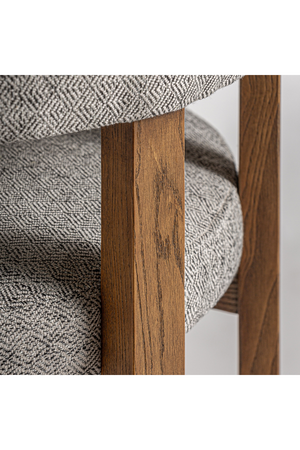   Gray Padded Accent Chair | Oroa.com