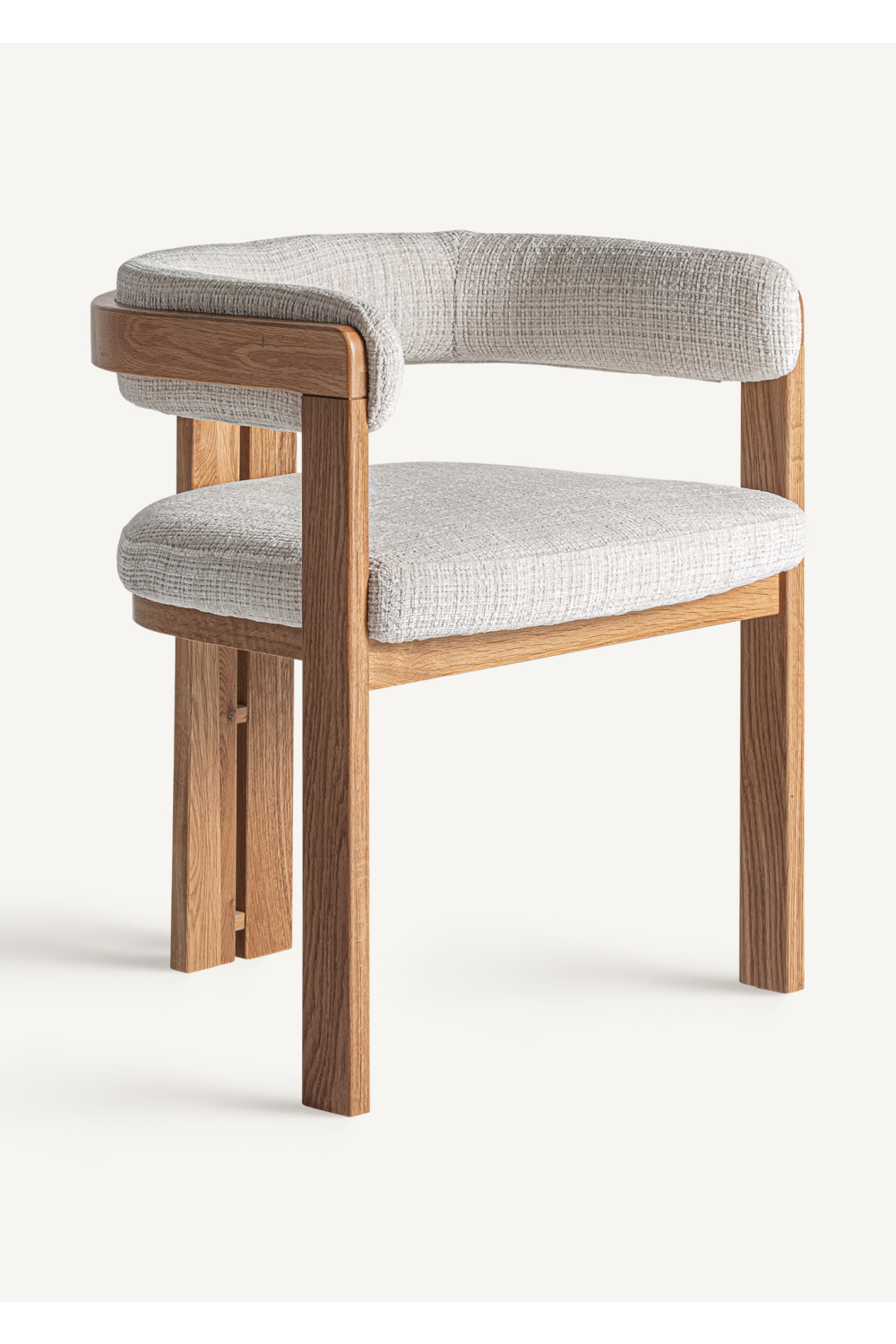   Beige Padded Accent Chair | Oroa.com