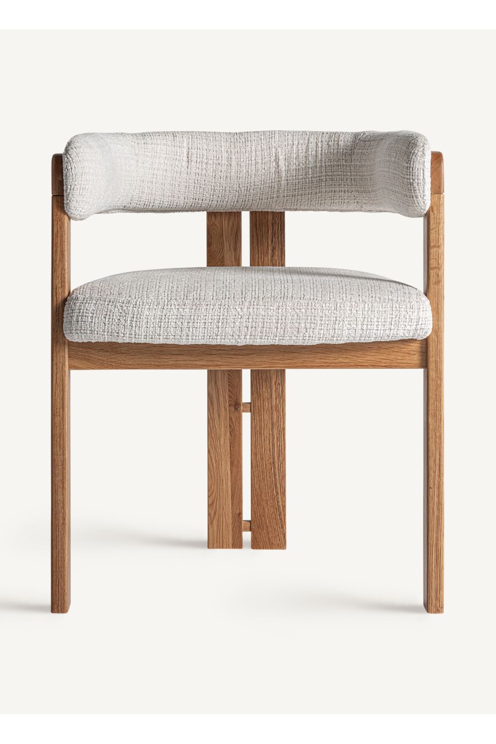   Beige Padded Accent Chair | Oroa.com
