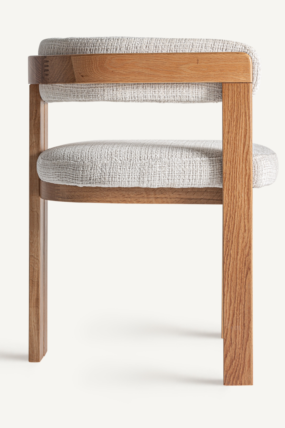   Beige Padded Accent Chair | Oroa.com