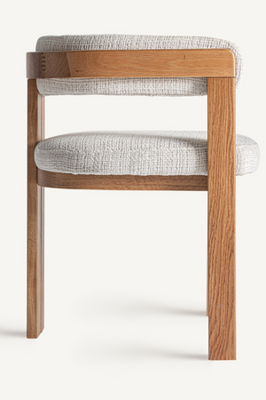   Beige Padded Accent Chair | Oroa.com