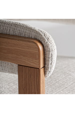   Beige Padded Accent Chair | Oroa.com