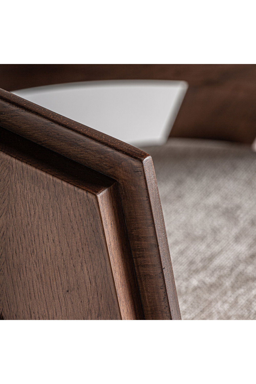   Oak V-Leg Accent Chair | Oroa.com