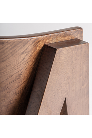   Oak V-Leg Accent Chair | Oroa.com
