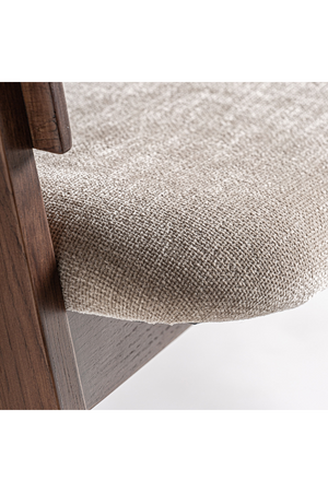   Oak V-Leg Accent Chair | Oroa.com