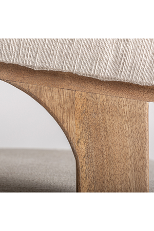   Mango Wood Curved Armchair | Oroa.com