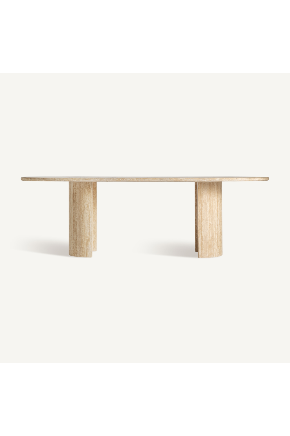   Travertine Oval Dining Table | Oroa.com