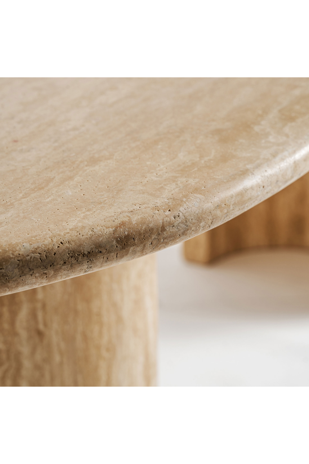   Travertine Oval Dining Table | Oroa.com