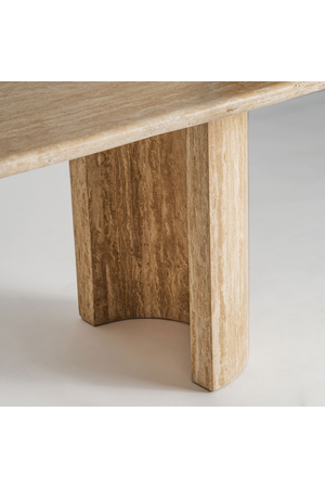   Travertine Oval Dining Table | Oroa.com