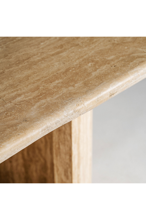   Travertine Oval Dining Table | Oroa.com