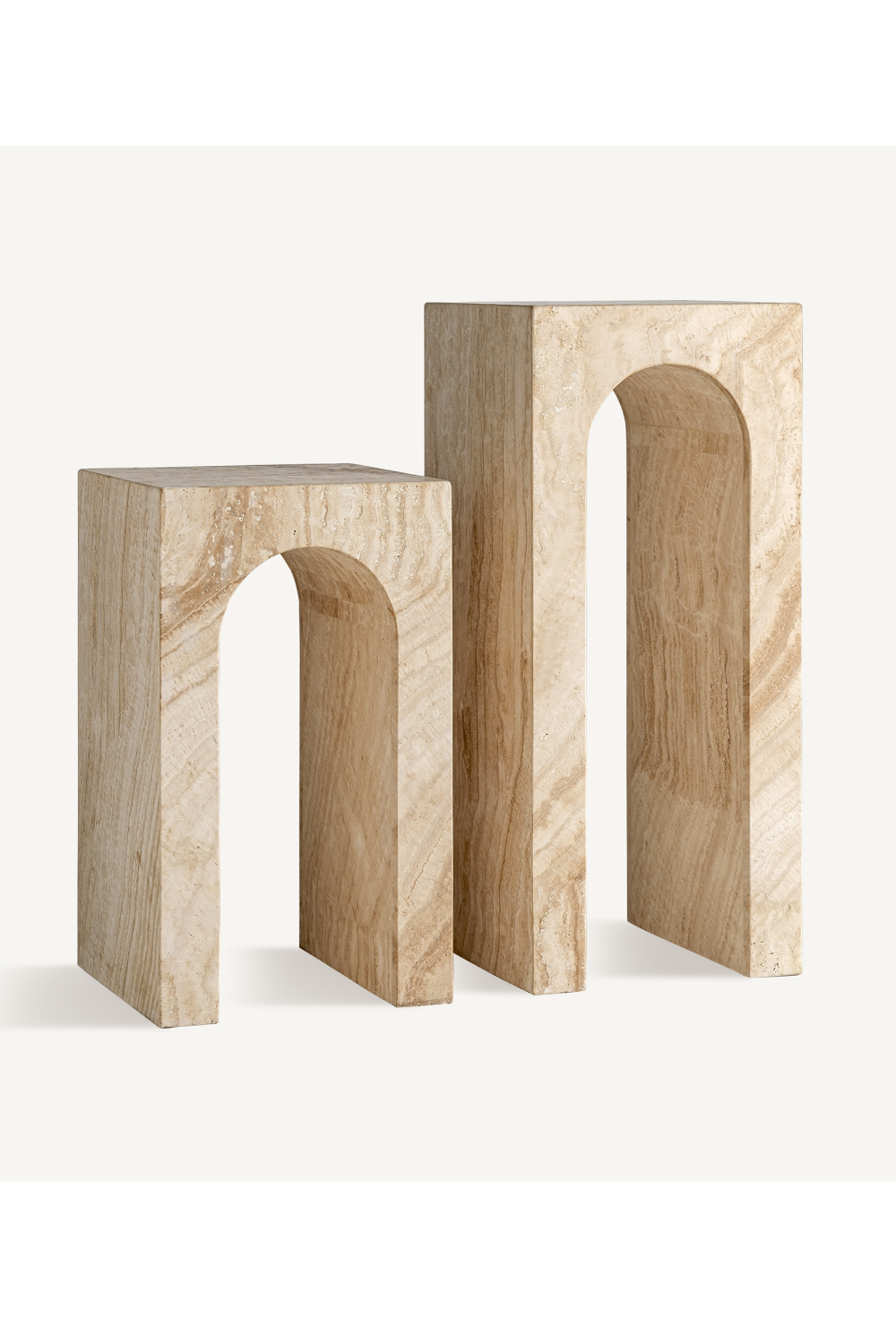   Travertine Arc Console Table | Oroa.com