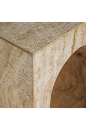   Travertine Arc Console Table | Oroa.com