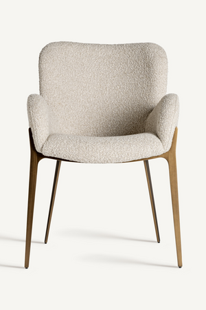   Beige Art Deco Accent Chair | Oroa.com