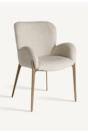   Beige Art Deco Accent Chair | Oroa.com