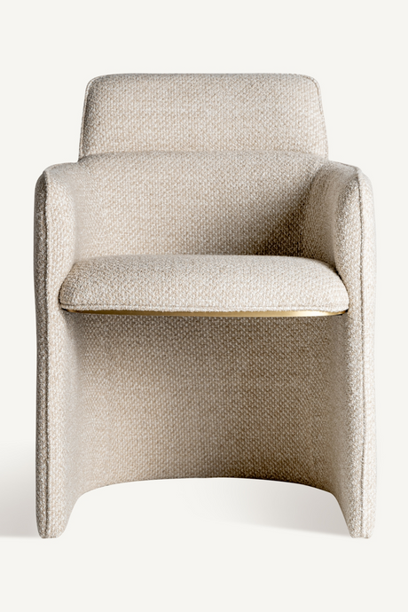   Beige Upholstered Armchair | Oroa.com