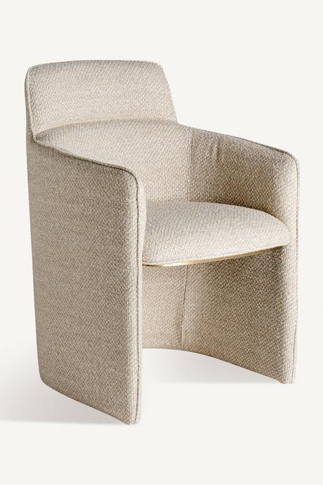   Beige Upholstered Armchair | Oroa.com