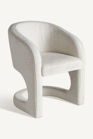   White Art Deco 2-Seater Armchair | Oroa.com