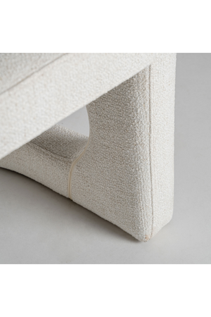   White Art Deco 2-Seater Armchair | Oroa.com