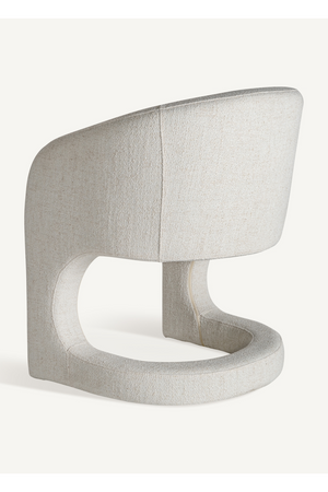   White Art Deco 2-Seater Armchair | Oroa.com