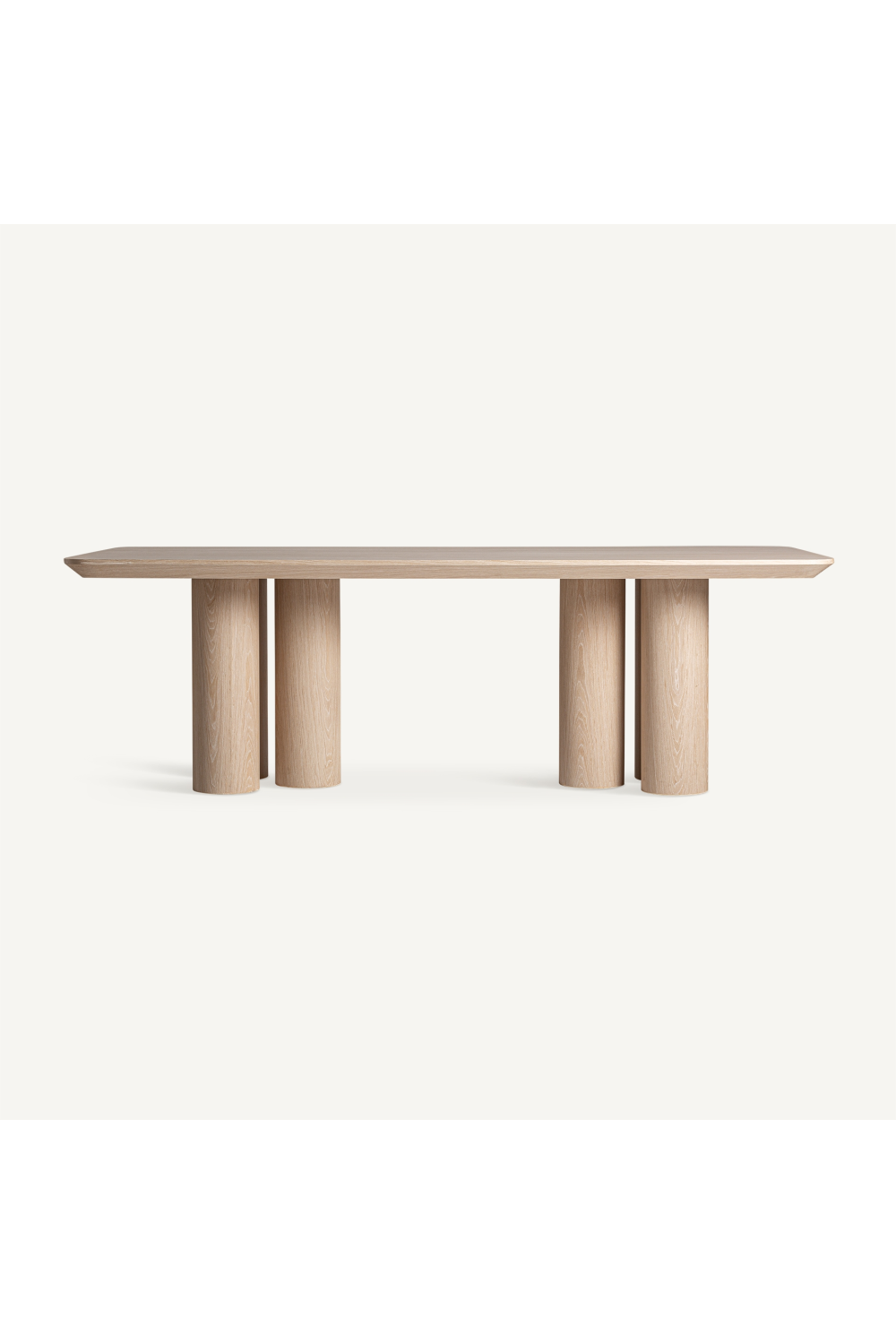   Beige Oak Rectangular Dining Table | Oroa.com