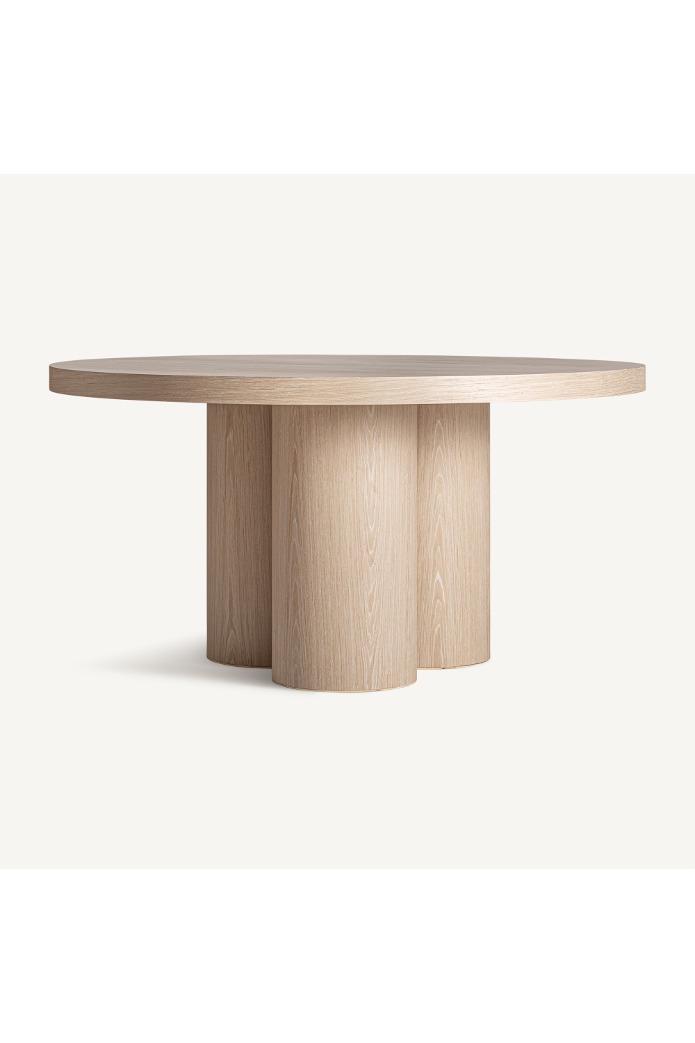   Cream Oak Round Dining Table | Oroa.com