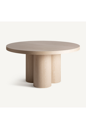   Cream Oak Round Dining Table | Oroa.com
