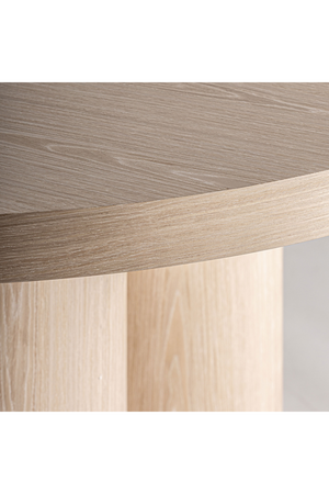   Cream Oak Round Dining Table | Oroa.com