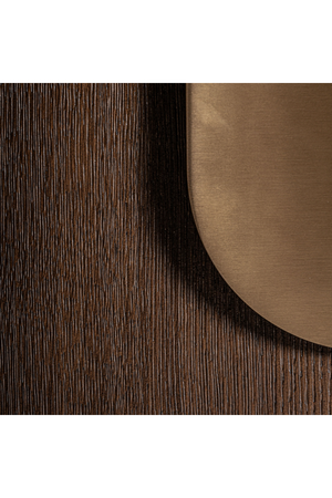  Brown Oak 4-Door Sideboard | Oroa.com