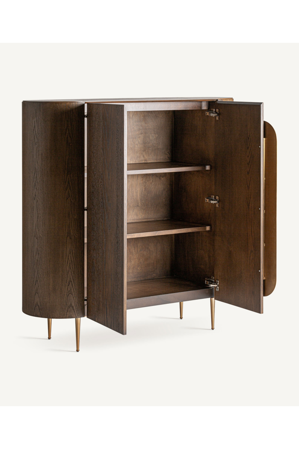   Brown Oak Art Deco Cabinet | Oroa.com