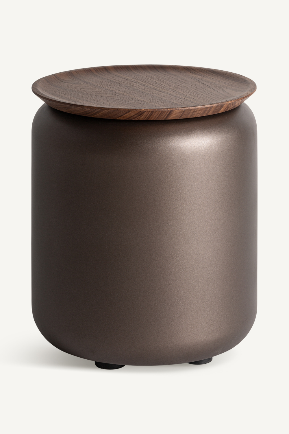  Brown Cylindrical Side Table | Oroa.com