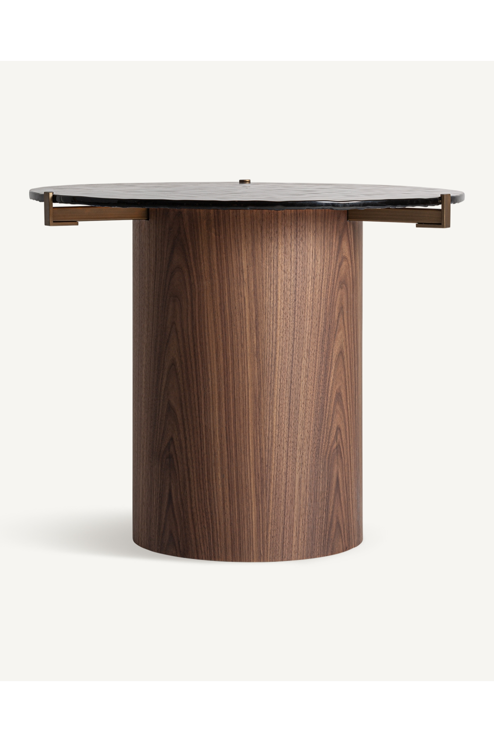   Brown Pedestal Side Table | Oroa.com