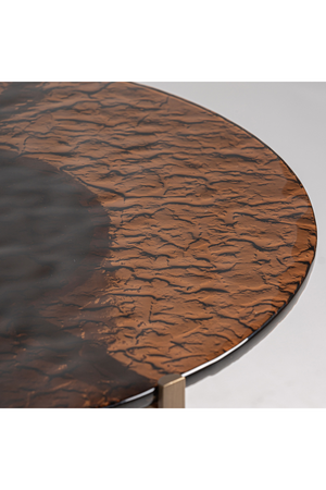   Brown Pedestal Side Table | Oroa.com