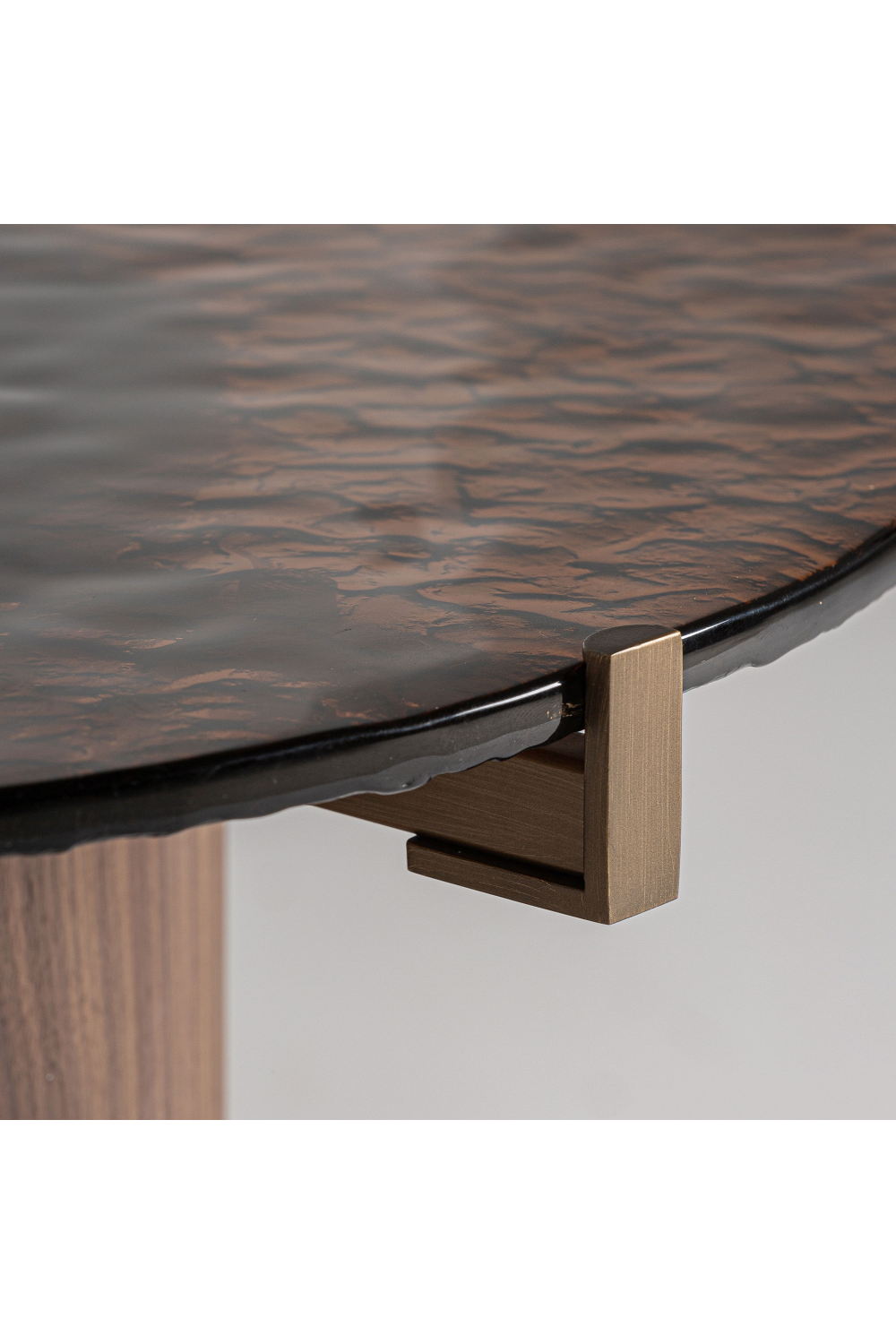   Brown Pedestal Side Table | Oroa.com