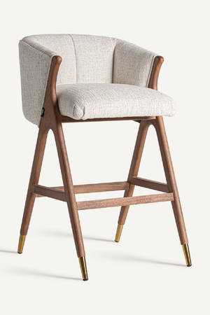   Beige Curved Bar Stool | Oroa.com