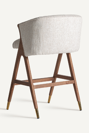   Beige Curved Bar Stool | Oroa.com
