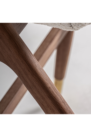   Beige Curved Bar Stool | Oroa.com