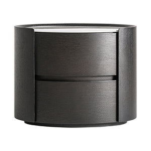   Black Oval Bedside Table | Oroa.com