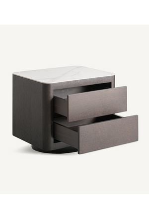   Wooden 2-Drawer Nightstand | Oroa.com