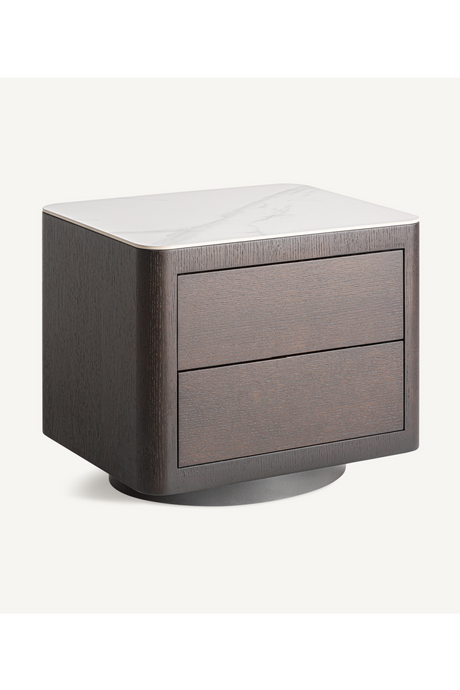   Wooden 2-Drawer Nightstand | Oroa.com