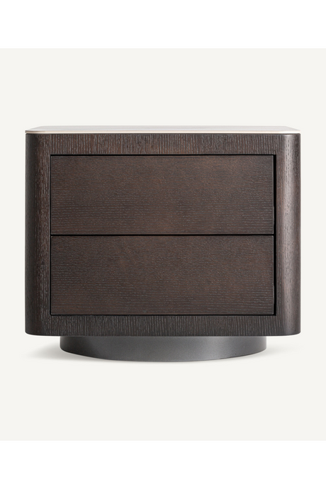   Wooden 2-Drawer Nightstand | Oroa.com