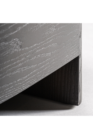   Black 2-Drawer Nightstand | Oroa.com