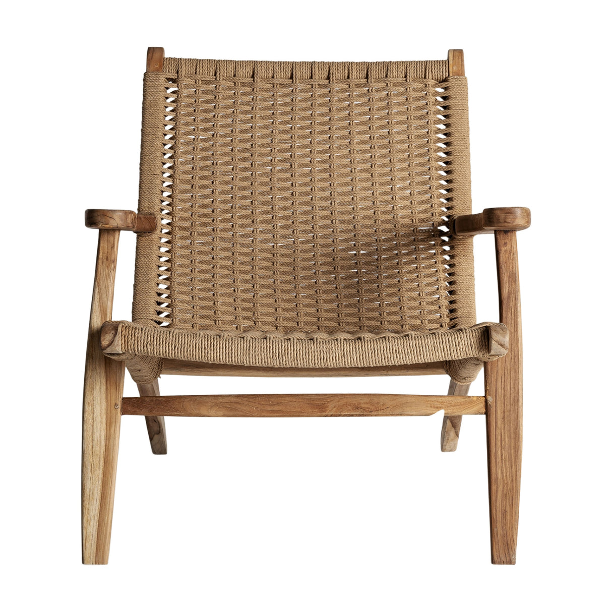   Teak Framed Fiber Lounge Chair | Oroa.com